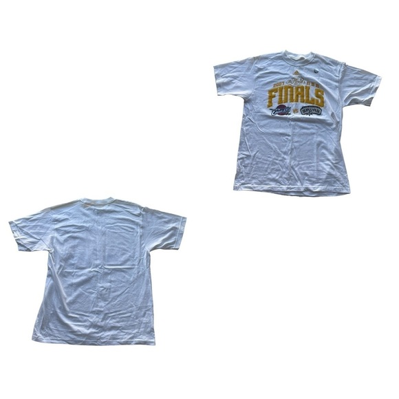 Adidas NBA 2007 Finals Cleveland Cavs San Antonio Spurs T-Shirt White Medium NWT - Picture 7 of 7